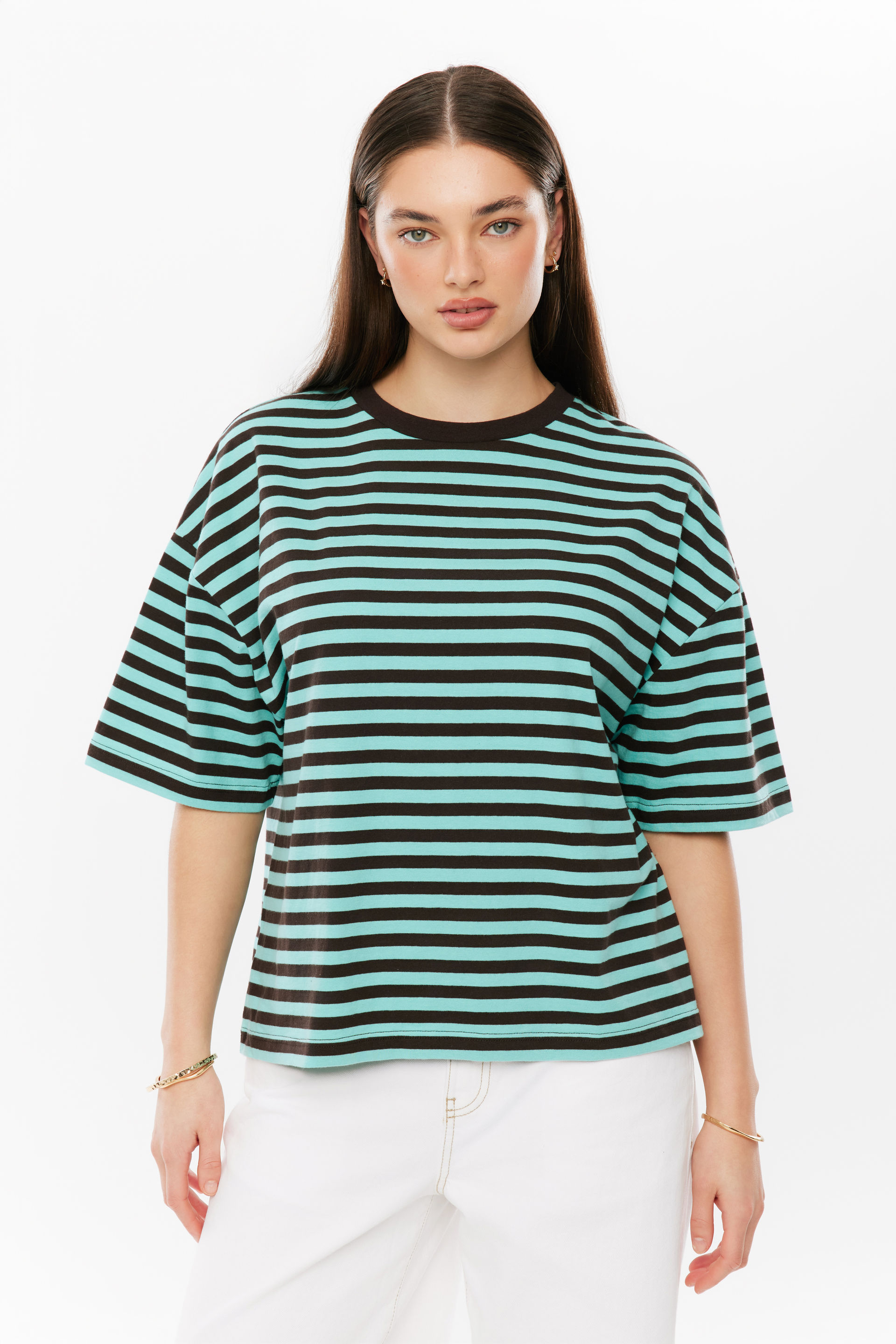Supré - Coco Tee - Jelly mint/brown bean