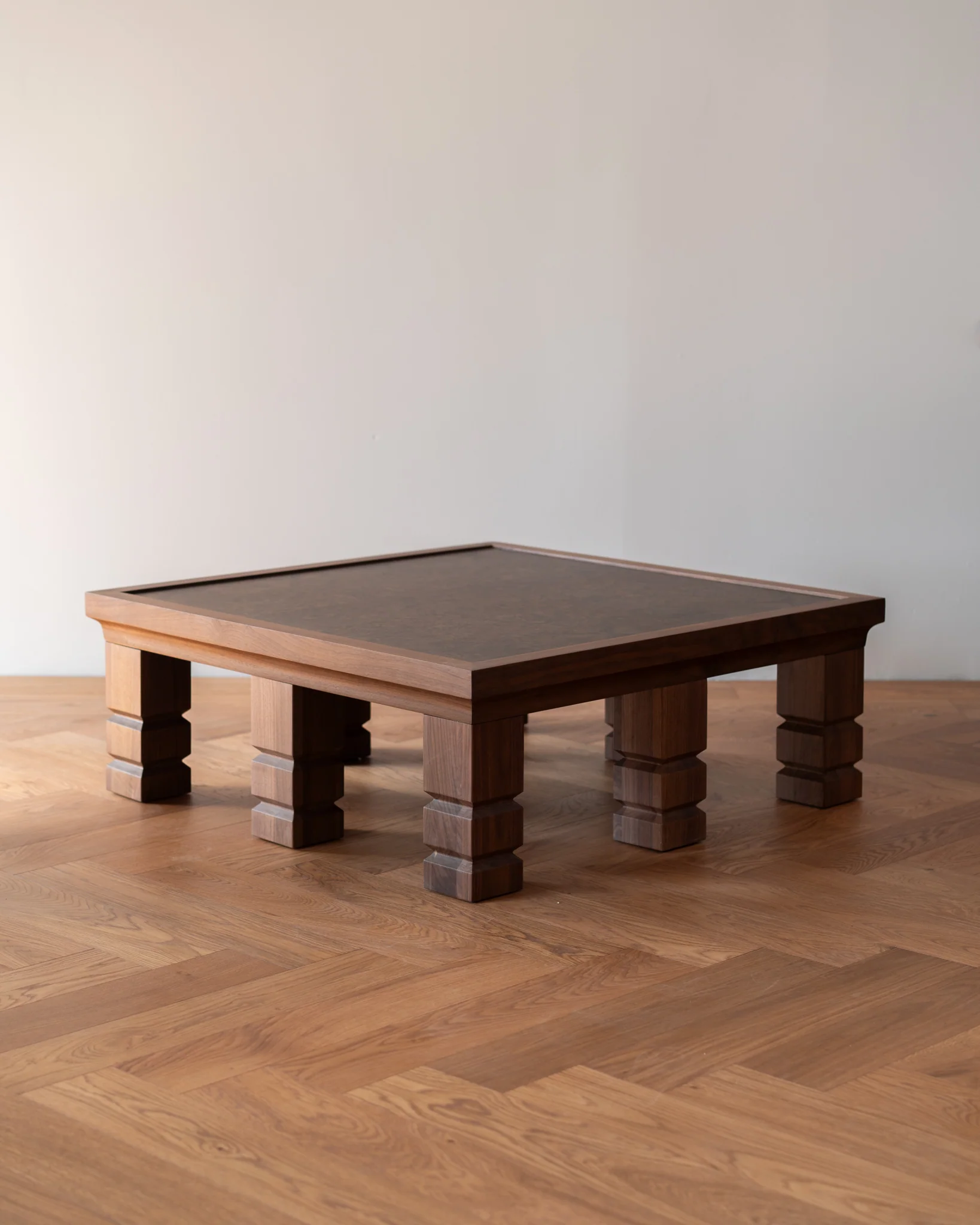 Maya Walnut Burl Medium Square Coffee Table