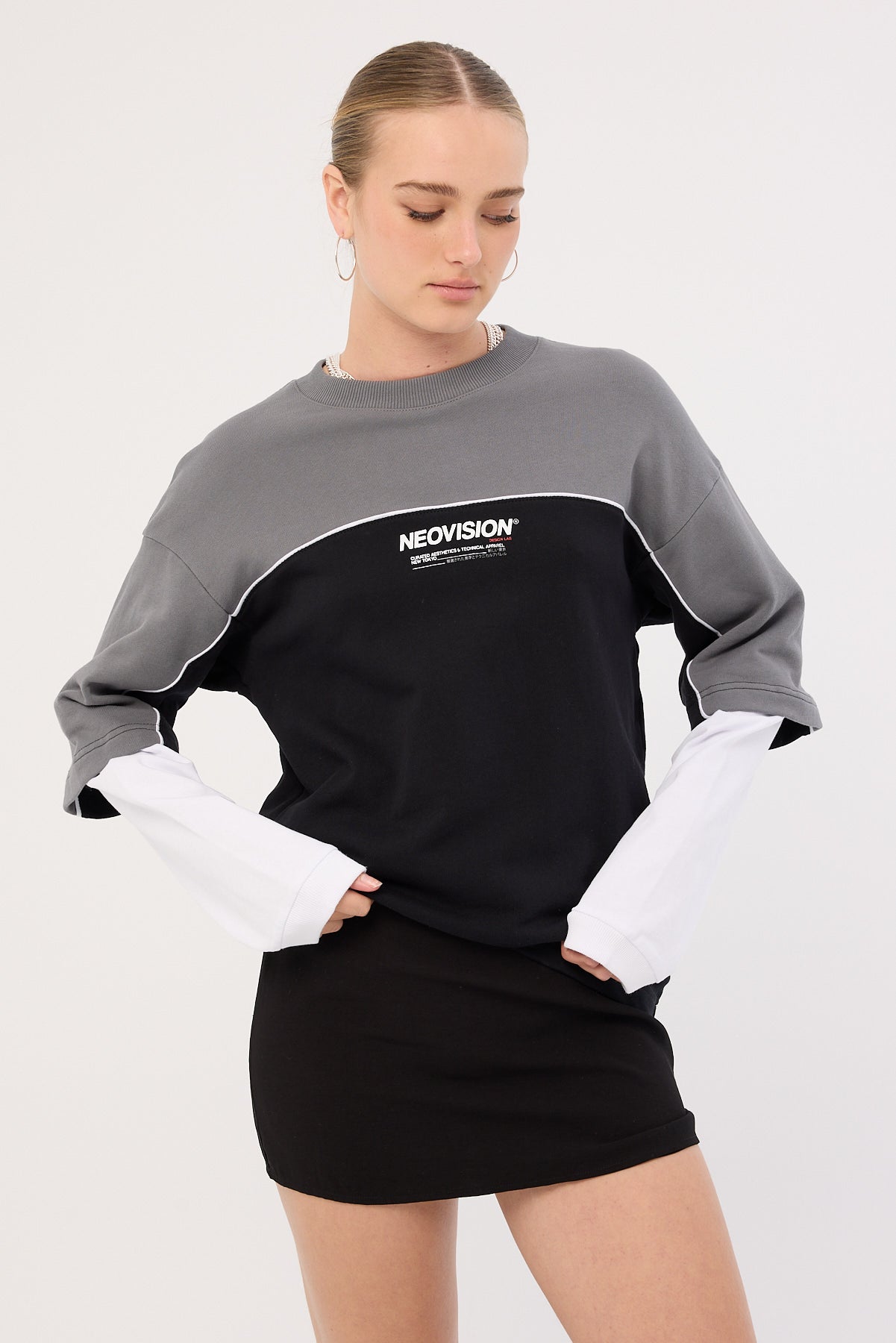 Neovision Nova Layered Long Sleeve Loopback… (56% Off) | Click Frenzy