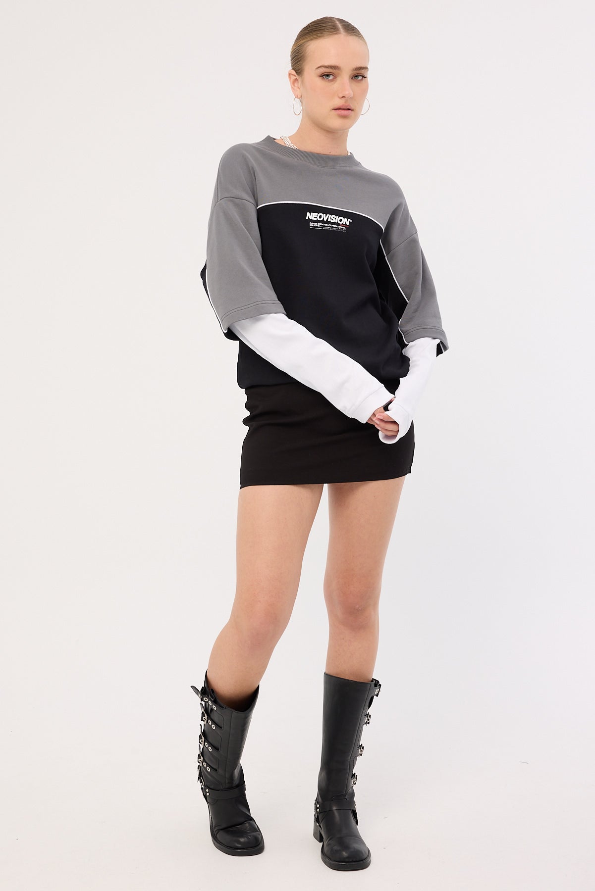 Neovision Nova Layered Long Sleeve Loopback… (56% Off) | Click Frenzy