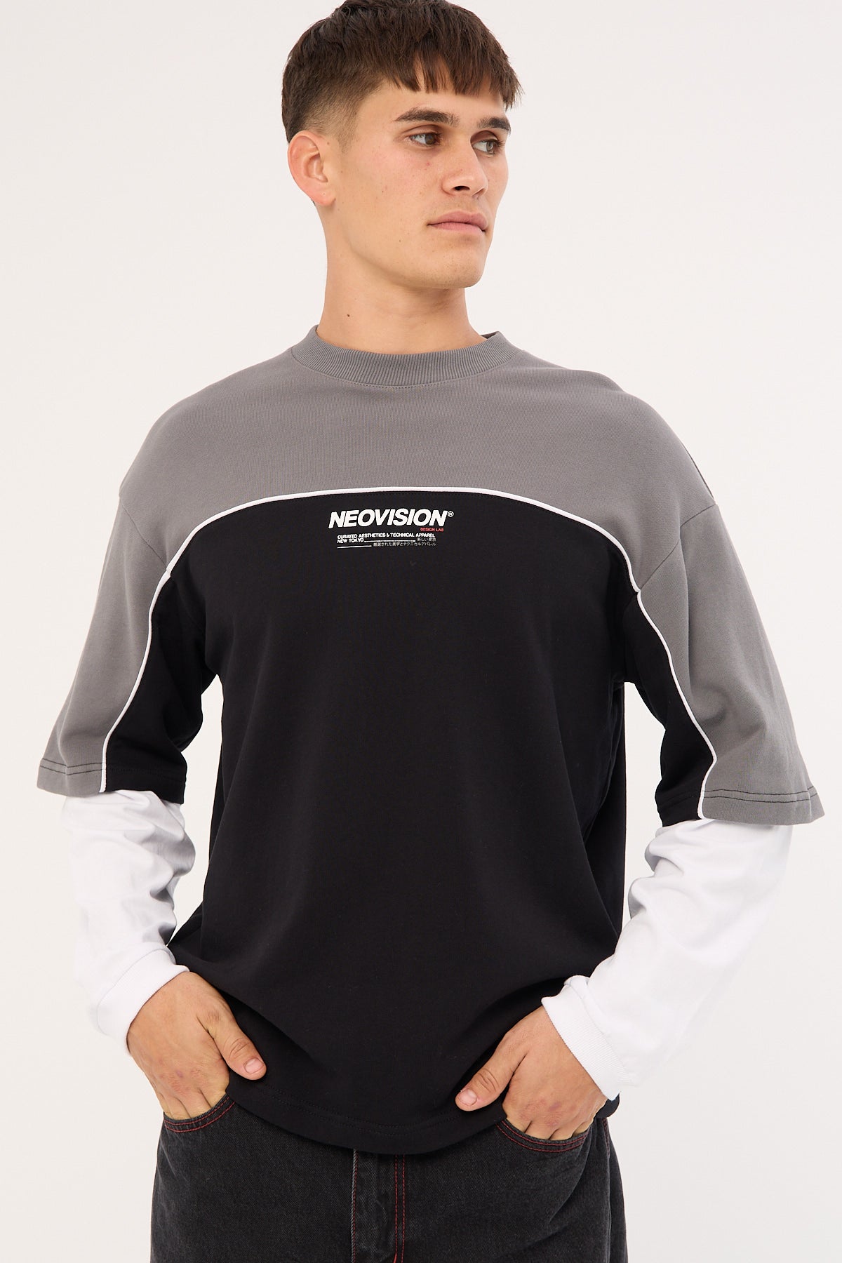 Neovision Nova Layered Long Sleeve Loopback… (56% Off) | Click Frenzy
